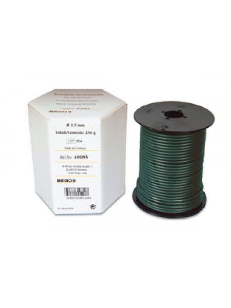 Восковая проволока среднетвердая зеленая 3.5 мм / Wax wire for sprues