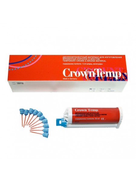 CrownTemp A1 50мл (76гр) картридж пластмасса для временных коронок