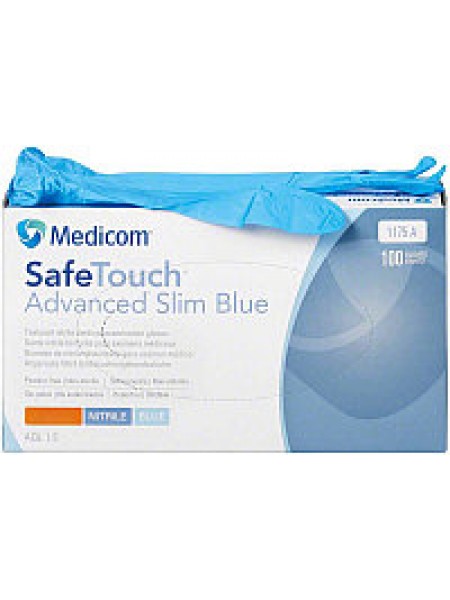 Перчатки НИТРИЛ Slim Blue Medicom 50 пар XL
